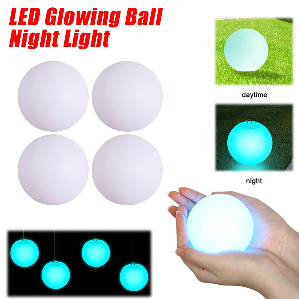 

Светодиодный светящийся шар-ночник IP68, водонепроницаемый светильник для бассейна, 16 цветов, садовый светящийся LED-шар, украшение для дома и праздников