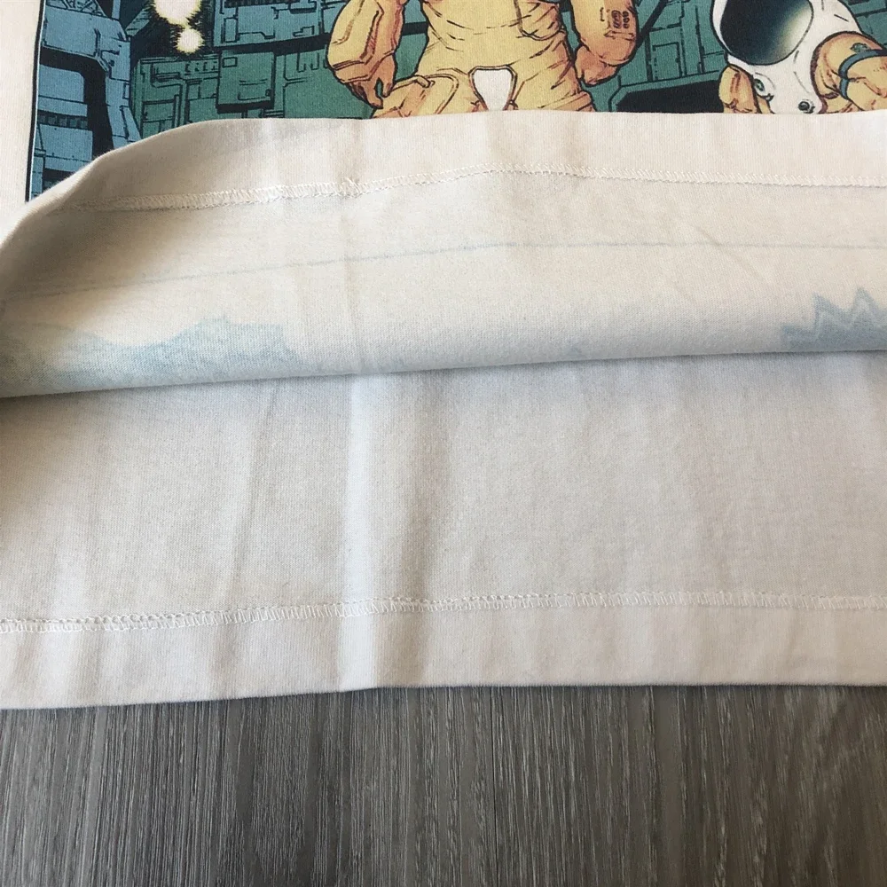 SAINT OF MICHAEL Best Quality Streetwear Astronaut Graphics Printed Vintage Clothing Loose Cotton Tee Tops T Shirt For Men