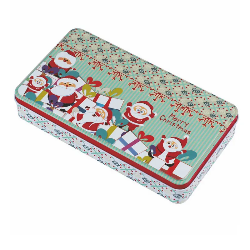 

Christmas Style Tin Box Metal Storage Box Jewelry Case Candy Box Christmas gift case postcard 10pcs/lot