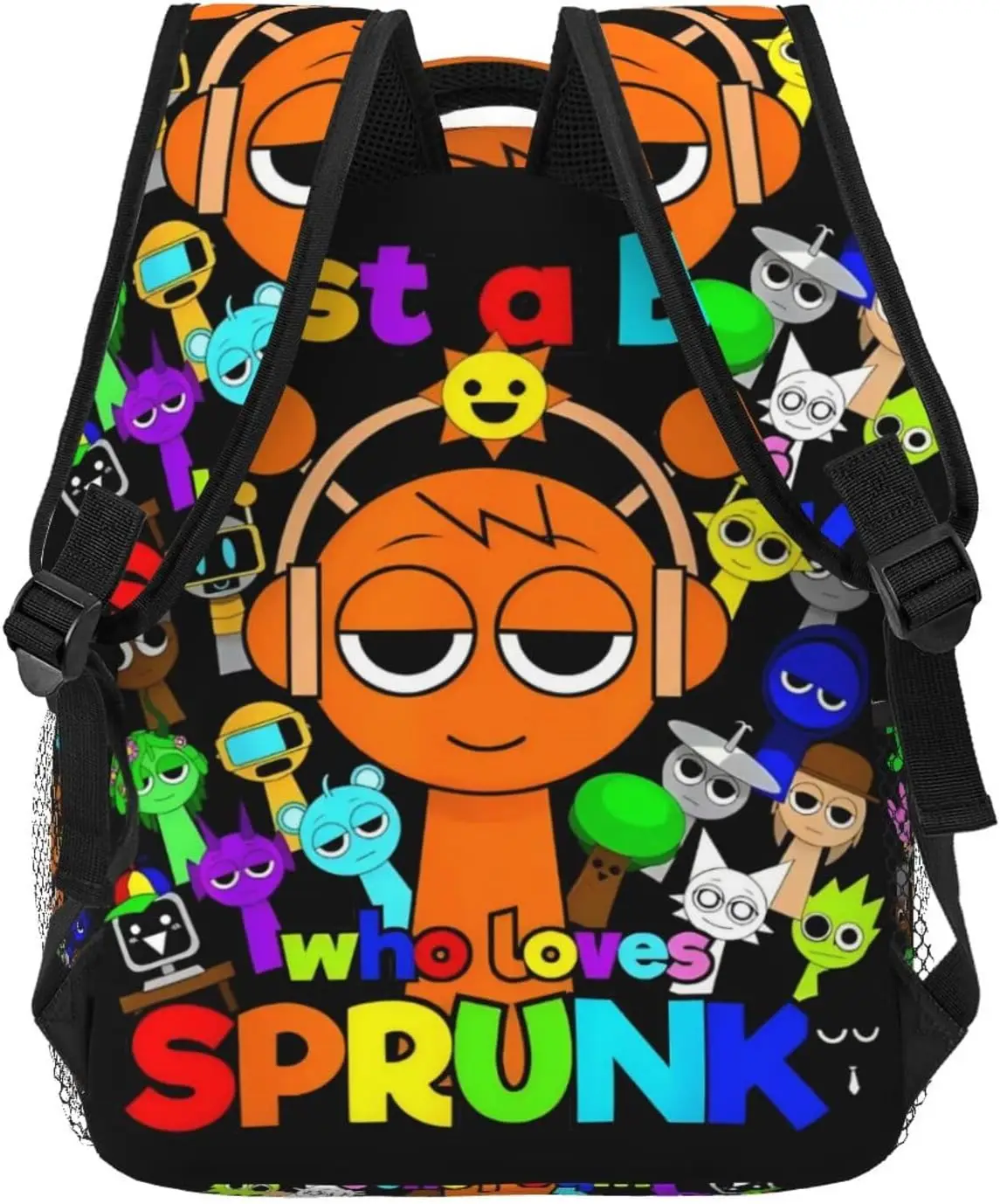 Sprunki Backpack Cartoon Cute Travel Backpack Lightweight for game fans Large Capacity Backpacks Casual bag