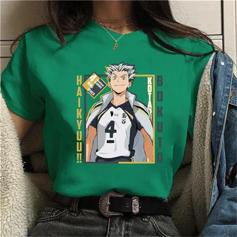 NEW Anime Kotaro Bokuto Graphic Print T-Shirts Women Fashion Anime Harajuku Tee Shirt Streetwear Casual Loose Crew Neck T-shirt