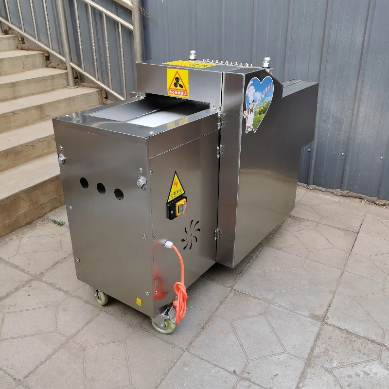 ماكينة تقطيع أوتوماتيكية ماكينة تقطيع اللحوم المجمدة ماكينة تقطيع مكعبات اللحم والدجاج المجمد ماكينة تقطيع الثدي 220 فولت