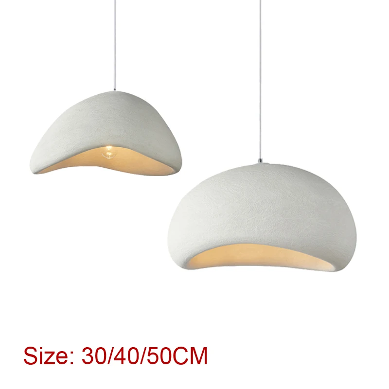 Best-Selling European Style Minimalist Home Decoration Droplight Wabi Sabi Room Restaurant Store Led Semi-Circular Pendent Lamp