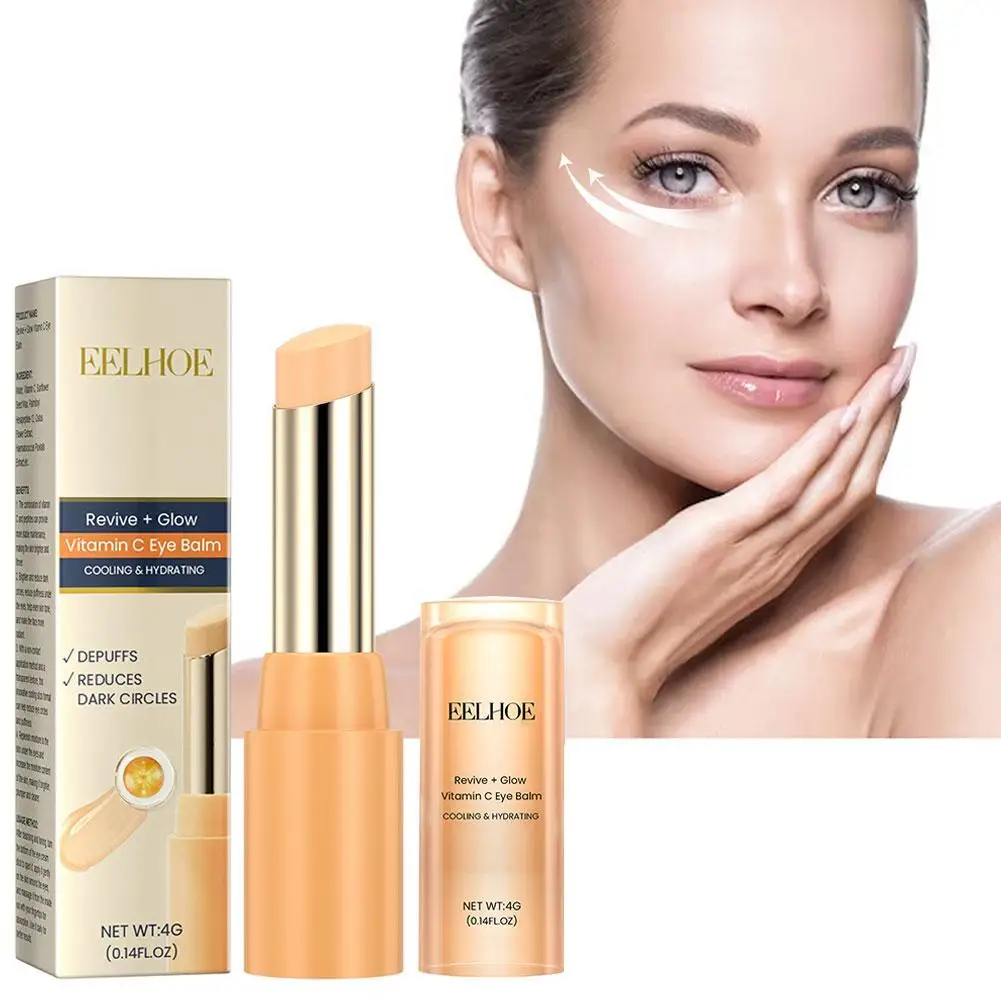 Vitamin C Eye Cream Stick to Reduce Fine Lines around Eye Bags and Crow's Feet Firming and Moisturizing Eye Cream Stick