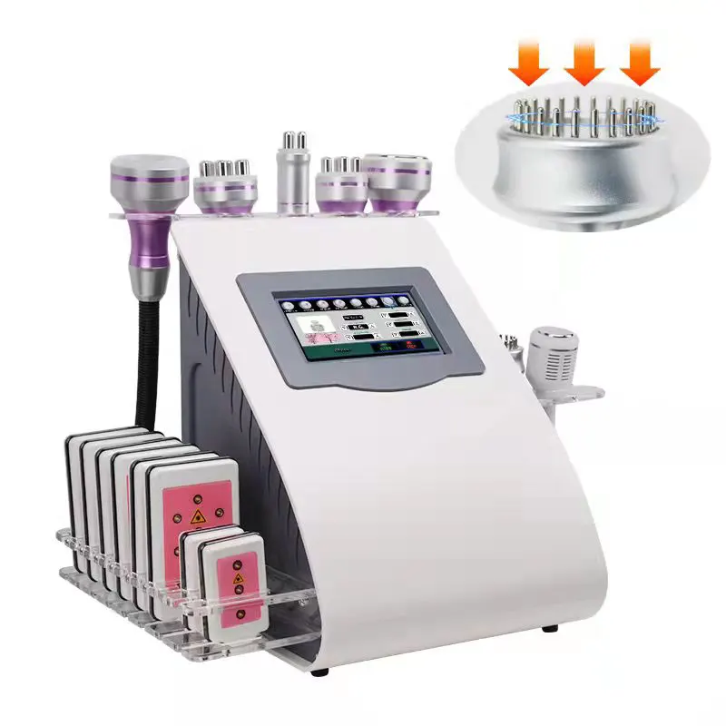 Hot Selling 9 in 1 Cavitation Vacuum Slimming Beauty Machine Weight Loss Fat Reduce Body Sculpting Massager