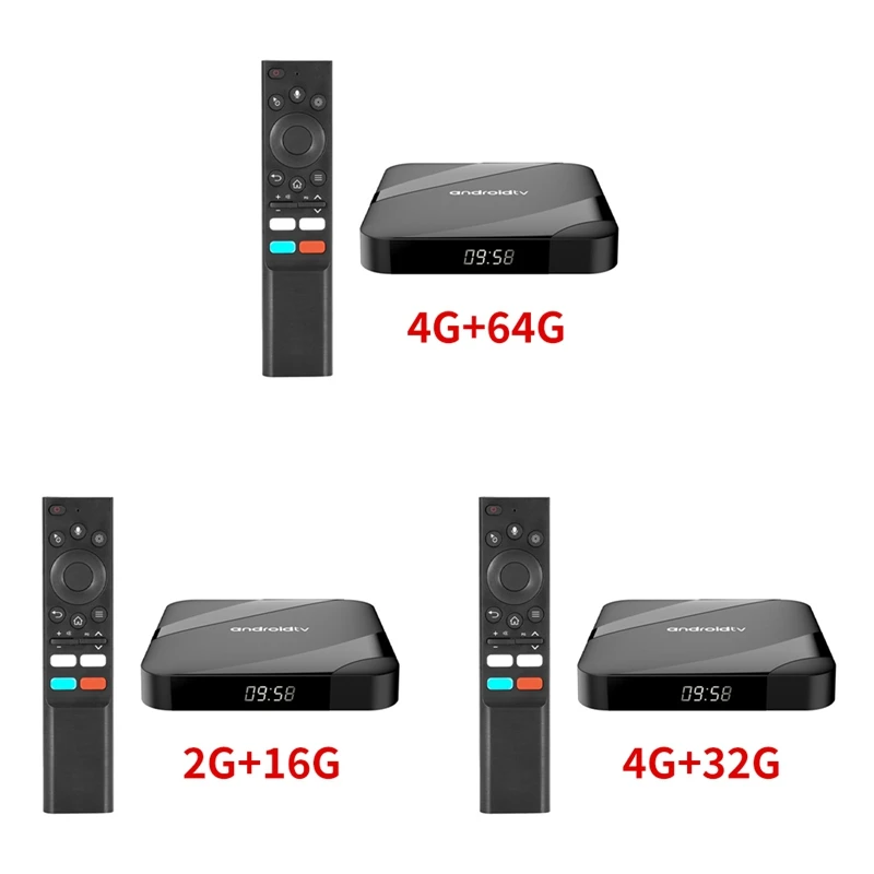 ATV Android 14 Smart TV Box AV1 S905W2 Quad-Core Dual Wifi Voice Remote Media Player 8K 4K Set Top Box EU Plug