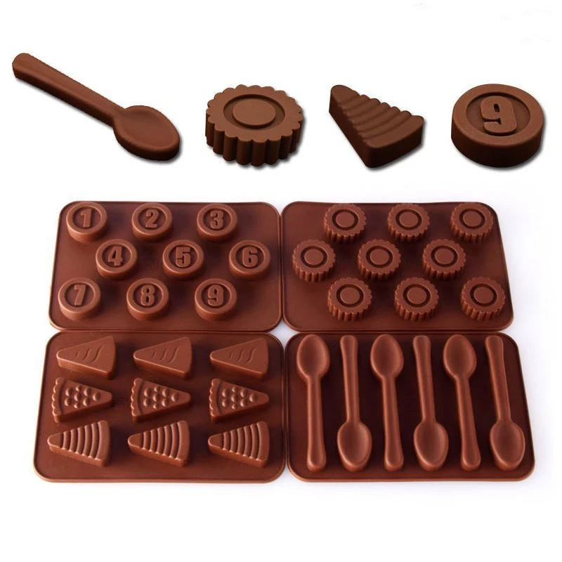 

Spoon Digital Decoration Silicone Chocolate Candy Biscurse Mold Bakery Baking Elite Crystal Drops Drop Mold