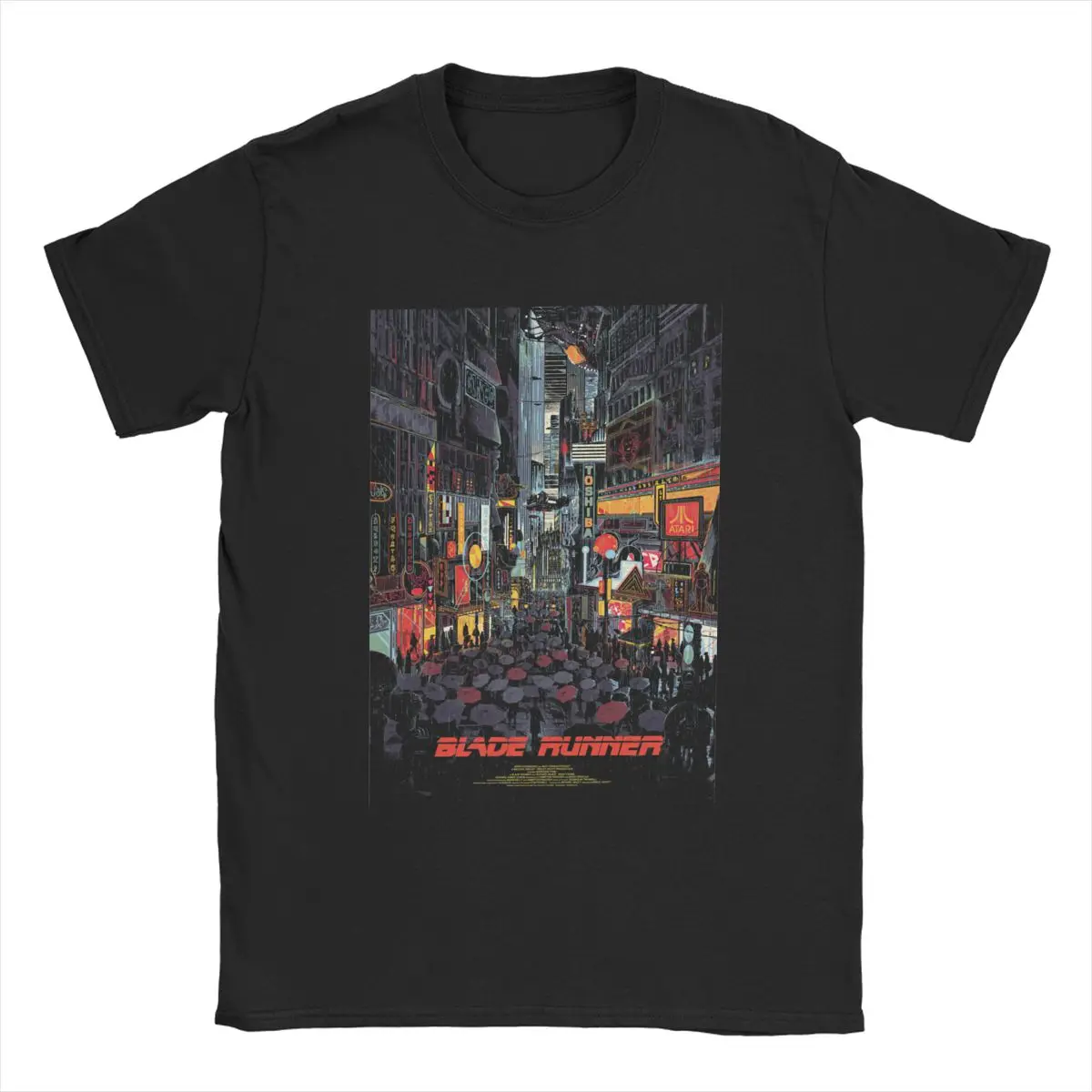 Blade Runner T Shirt for Men 100% Cotton Vintage T-Shirt Round Collar Classic Film Tee Shirt Short Sleeve Clothing Birthday Gift