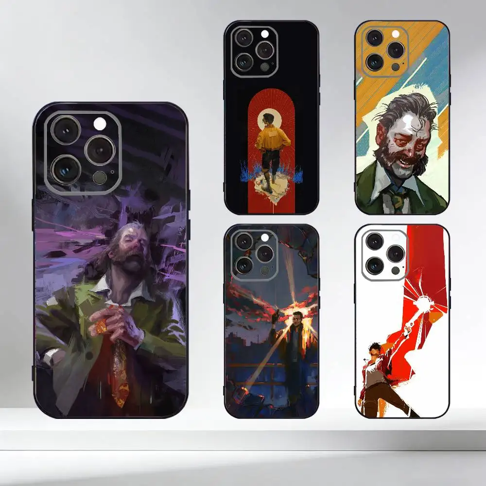 

G-Game D-Disco E-Elysium Phone Case For iPhone 17,16,15,14,13,12,11 Plus,Pro Max,XS,Soft Silicone Black Cover