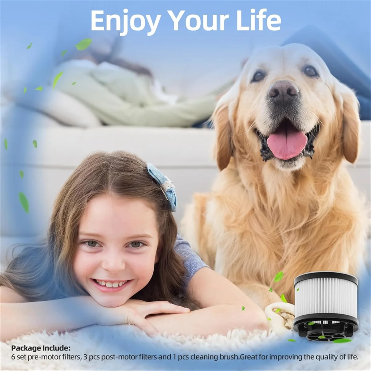 استبدال فلاتر أجزاء المكنسة الكهربائية لجزء المكنسة الكهربائية LVAC-200، 6 رغوة ما قبل المحرك