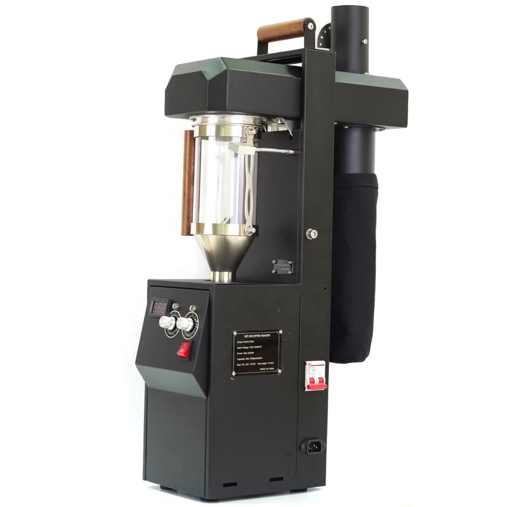 220V Electric Coffee Roaster home hot air coffee bean roasting machine 200g 8-10mins roasting time