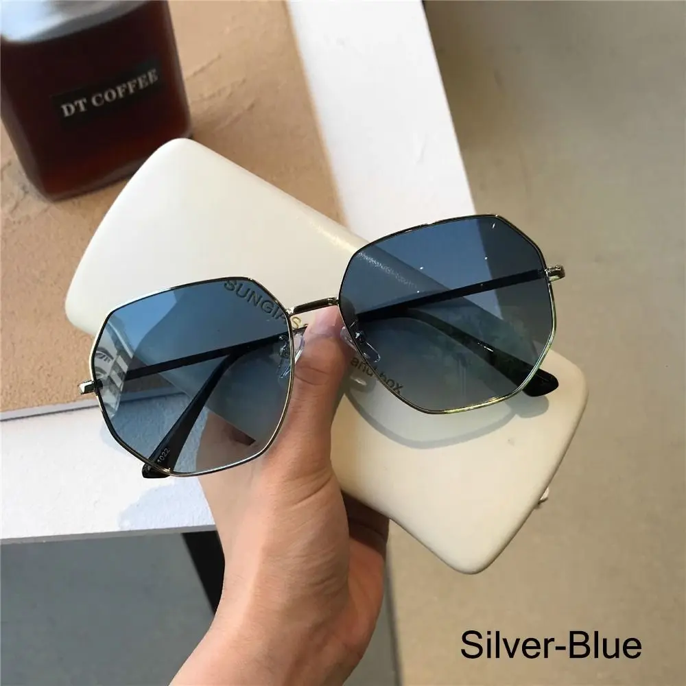 Polarized Hexagonal Sunglasses Polygon Shades SJ1072 Blue SOJOS Square Polarized Sunglasses for Women Men Small  main image 4