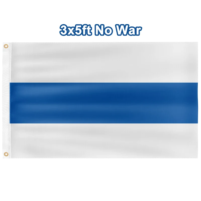 Bannière russe No War Feel 02/10/2018, impression numérique en polyester, décoration extérieure ou intérieure, défilé publicitaire, 3x5 pieds