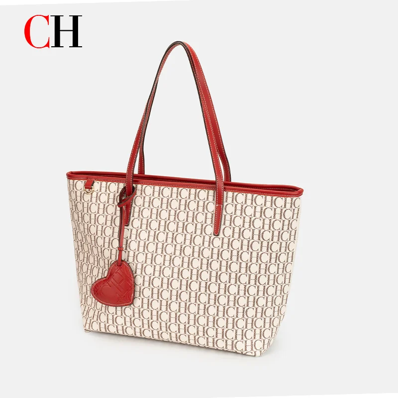 CH Fashion Daily Crossbody Bag Women Classic Minimalist Style Light Luxury Feeling Large Capacity Office Commuting Handbag