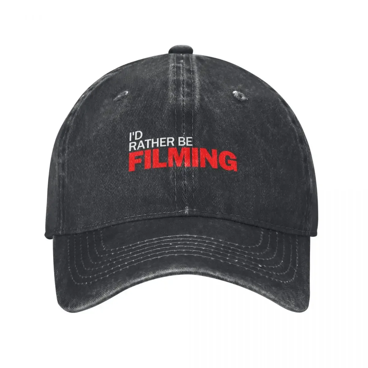 I'd Rather Be Filming Baseball Cap Hat Beach Golf Cap Men's Luxury Women's