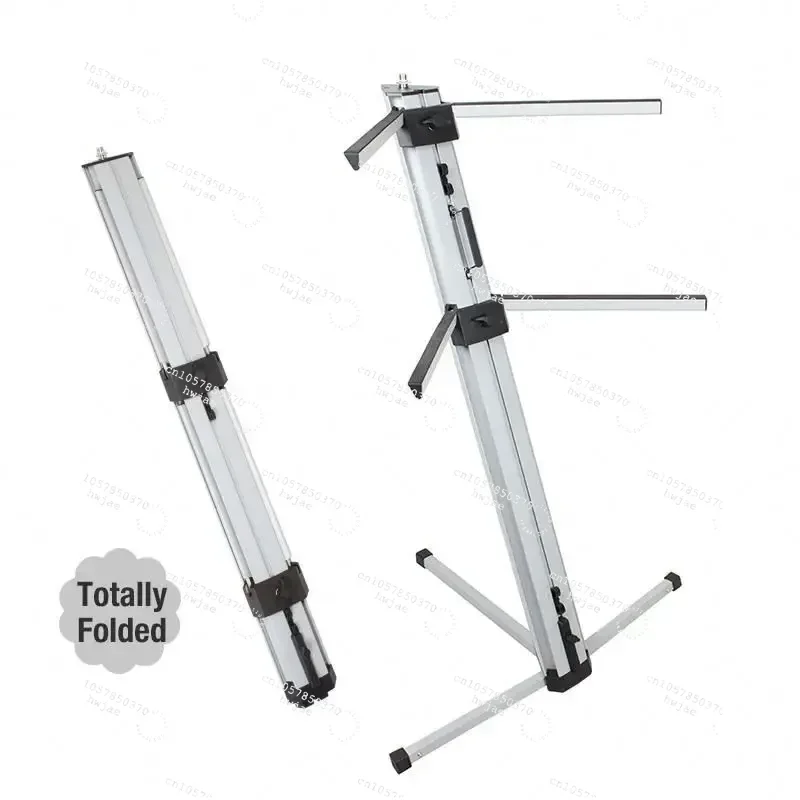 Studio Professional Portable Aluminum Column 2 Tier Spyder Keyboard Stand for Keyboard Piano
