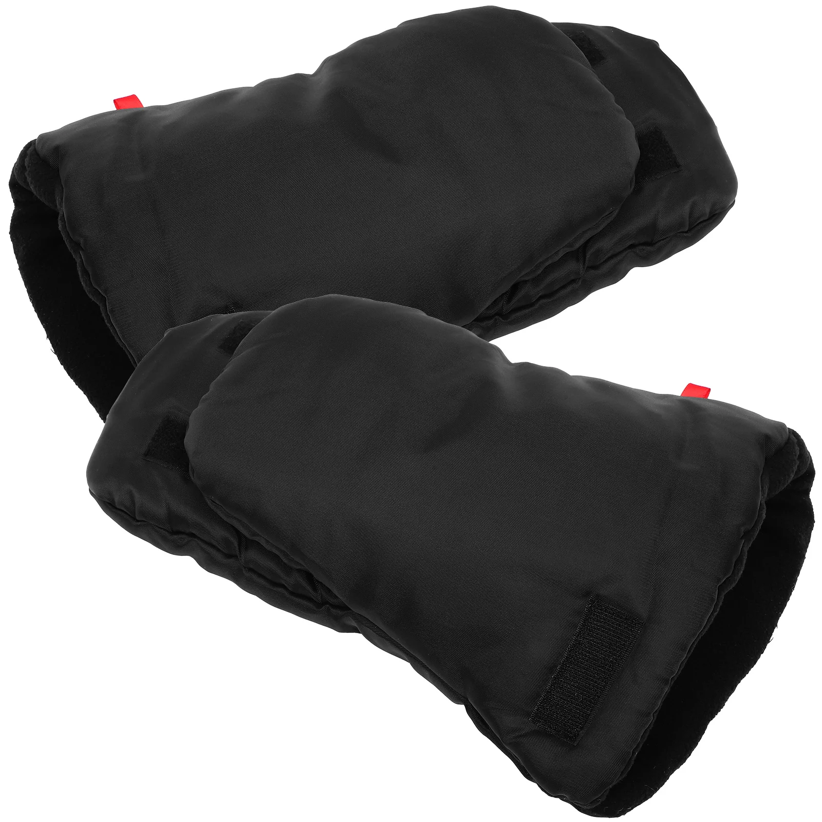 1 par de luvas de carrinho à prova de vento isoladas luvas quentes design destacável para o inverno ao ar livre carrinho mão muff