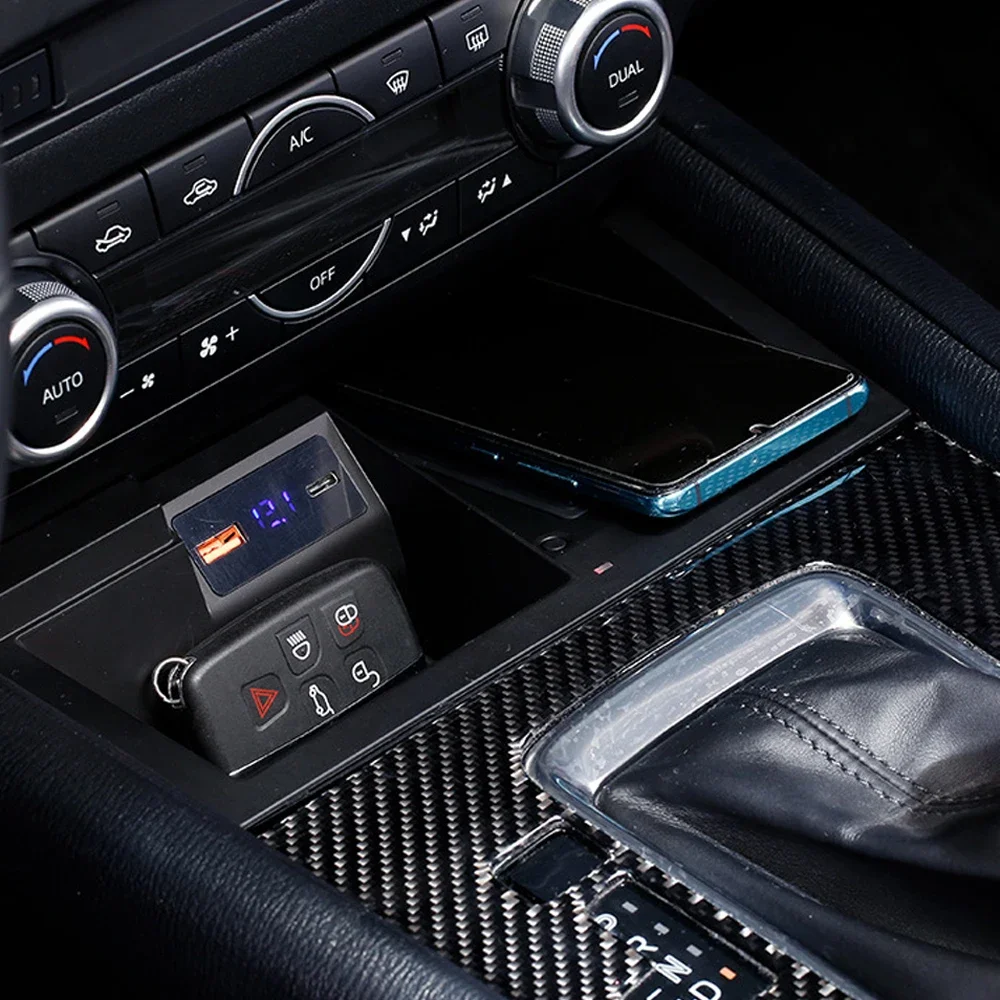 

Беспроводное зарядное устройство Qi мощностью 15 Вт для Mazda CX5 CX-5 2017-2021, зарядная панель, держатель для телефона, аксессуары для быстрой зарядки, аксессуары для интерьера