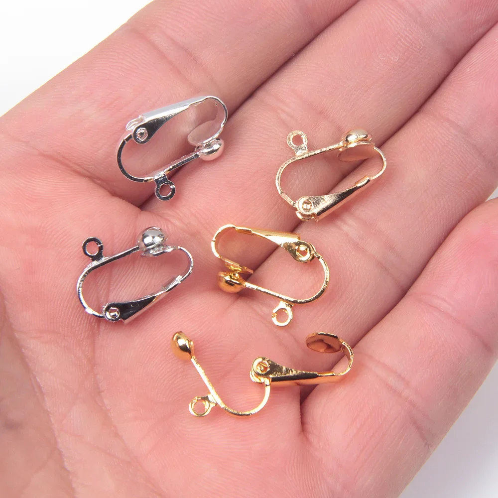 XHN 10-30PCS earrings without pierced clip for fashion earing jewelry making Hypoallergenic handmade  DIY accessories wholesale