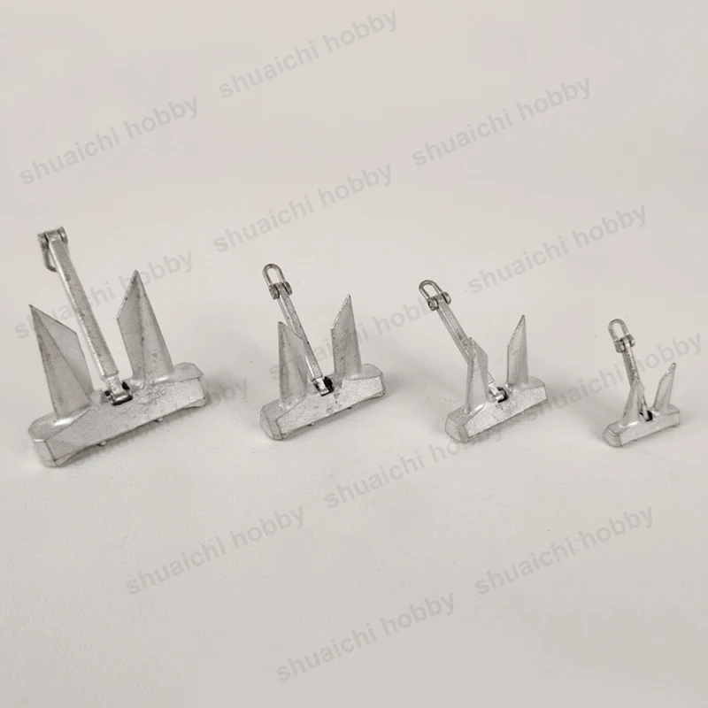 1PCS Simulation High Holding Power Anchor Alloy HHP Anchors Micro Marine accessories for DIY Ship Model RC Boat