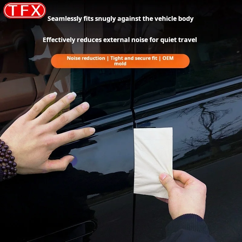 For Leapmotor C10 C11 C16 2023 2026 Car Styling B-Pillar Door Seal Strip Soundproof Dust Proof Noise Reduce Durable Accessories