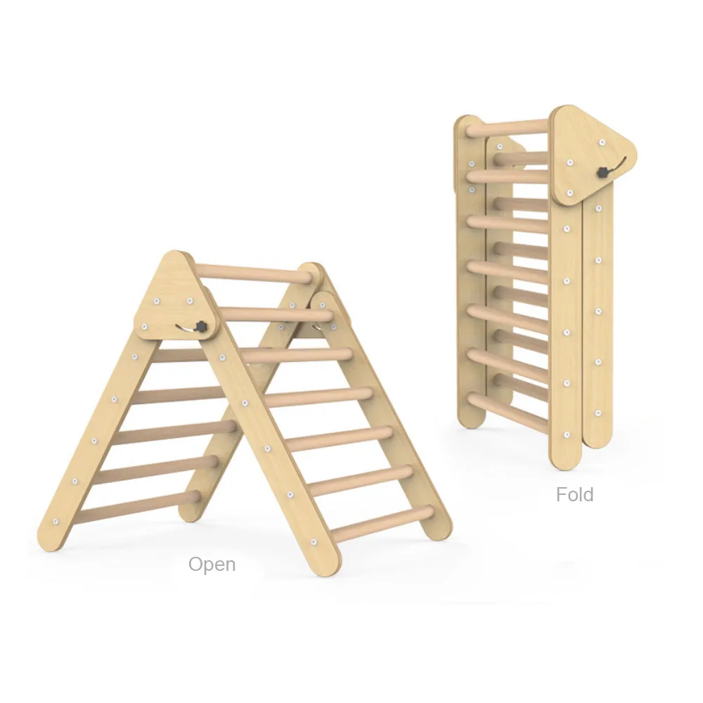 2022 High quality indoor playground kids wooden climbing frames