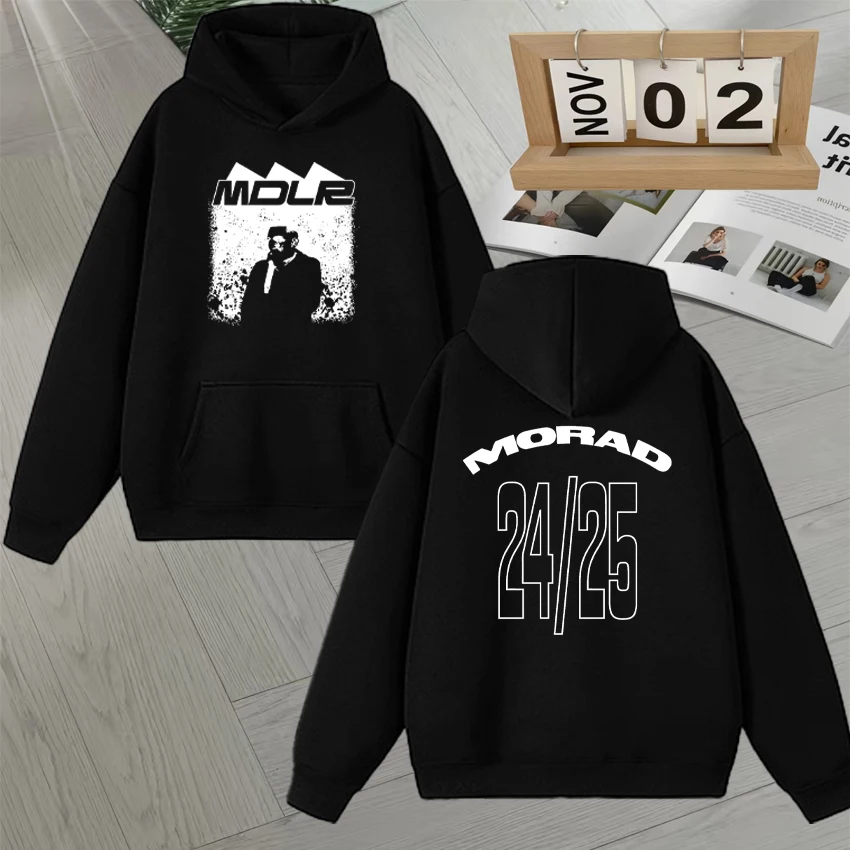 

Rapper Morad MDLR 2025 Tour Sweatshirt Fashion Hip Hop Street Long sleeve Men Women High Quality Pullover Fleece Unisex Hoodies