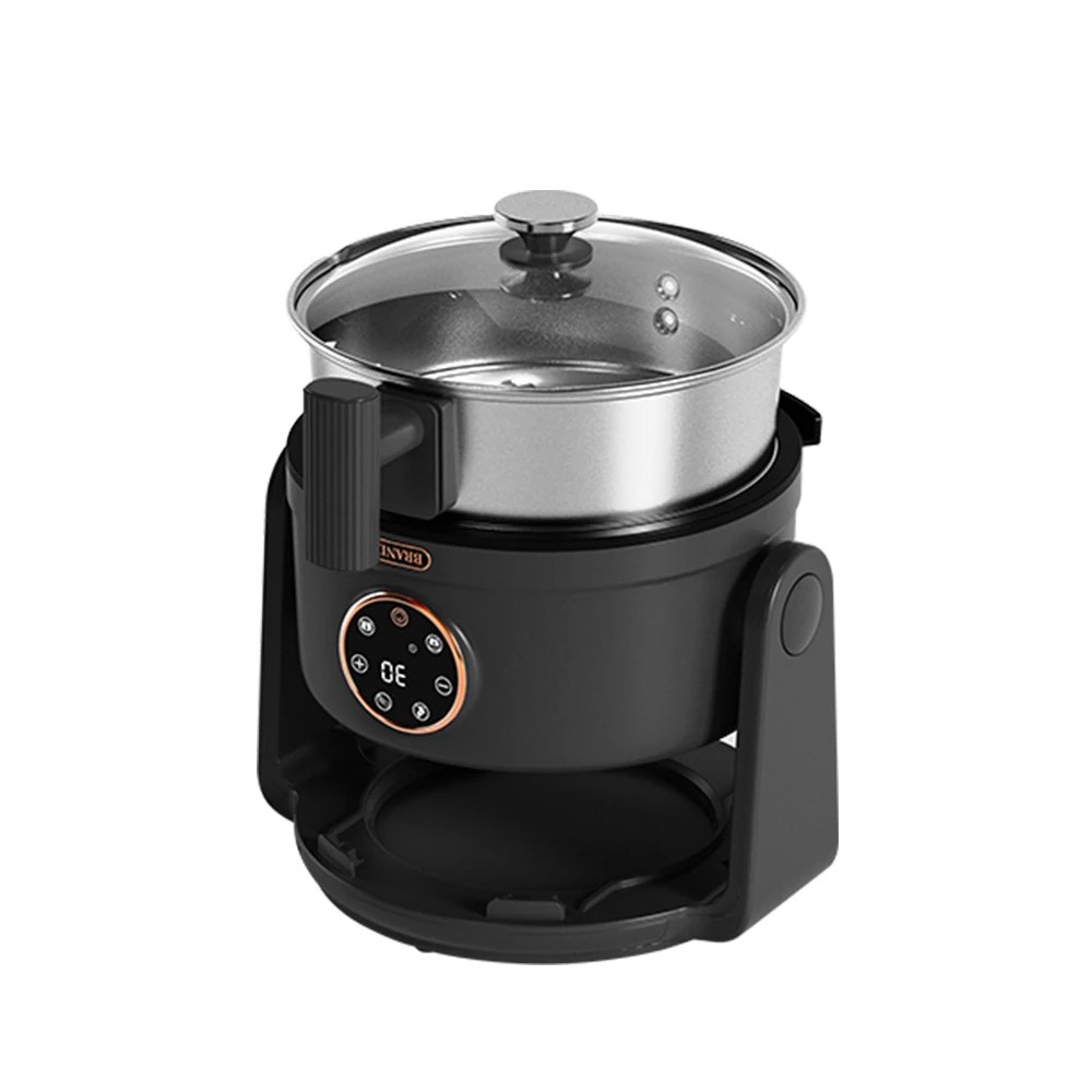 2 in 1 All-Around Visual Glass 4L Electric Digital Air Fryer Custom Flip Cover Smart Air Fryers