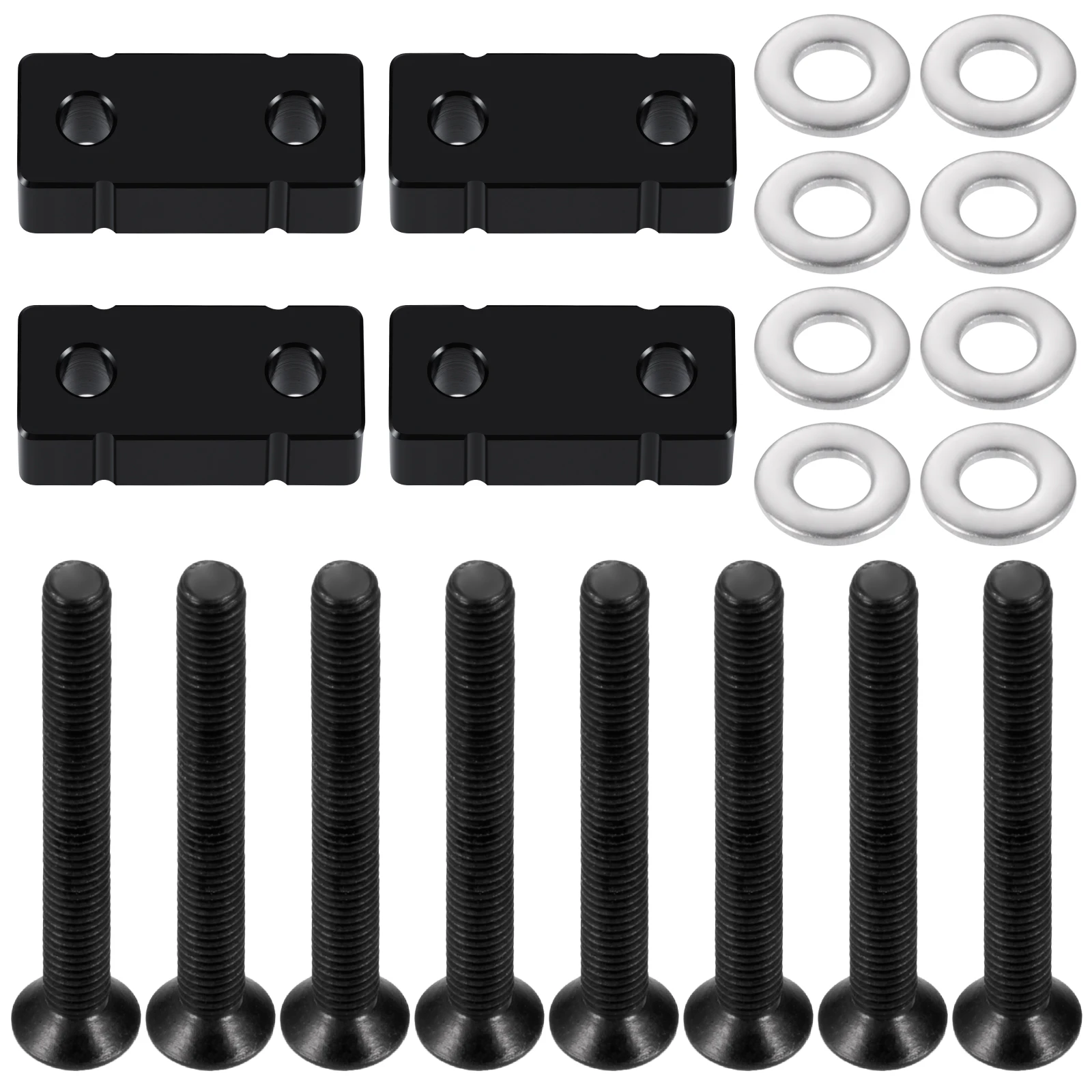 TRINOOD Rear Axle Raising Pad Suspension Lift Spacer Heightening Block +8mm for 1/14 Tamiya 6x6 8x8 RC Tractor Truck Car