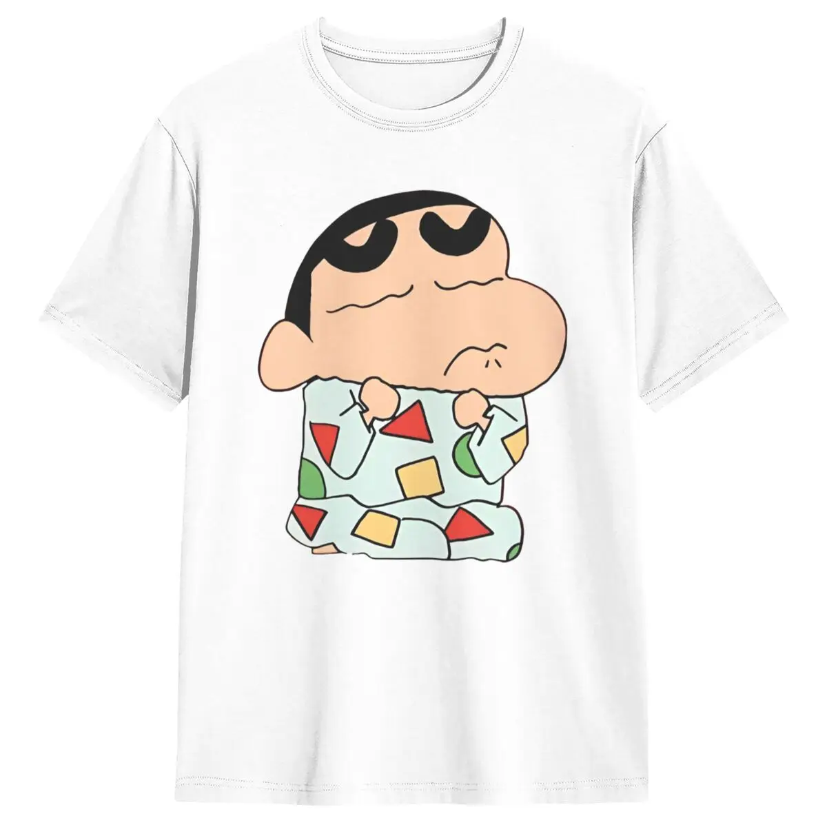 Monday Mood Crayons Shin-chans Novelty T Shirt Couple Y2K Cotton T-Shirts Beach Breathable Popular Tee Shirt Oversized Tops