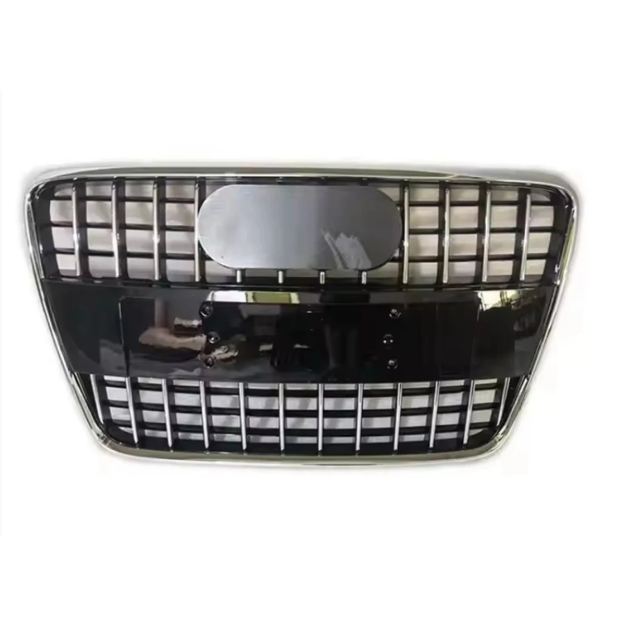 For RSQ7 Style Front Sport Hex Mesh Honeycomb Hood Grill Black For Audi Q7 4L 2007-2015 Car-styling Accessories tools