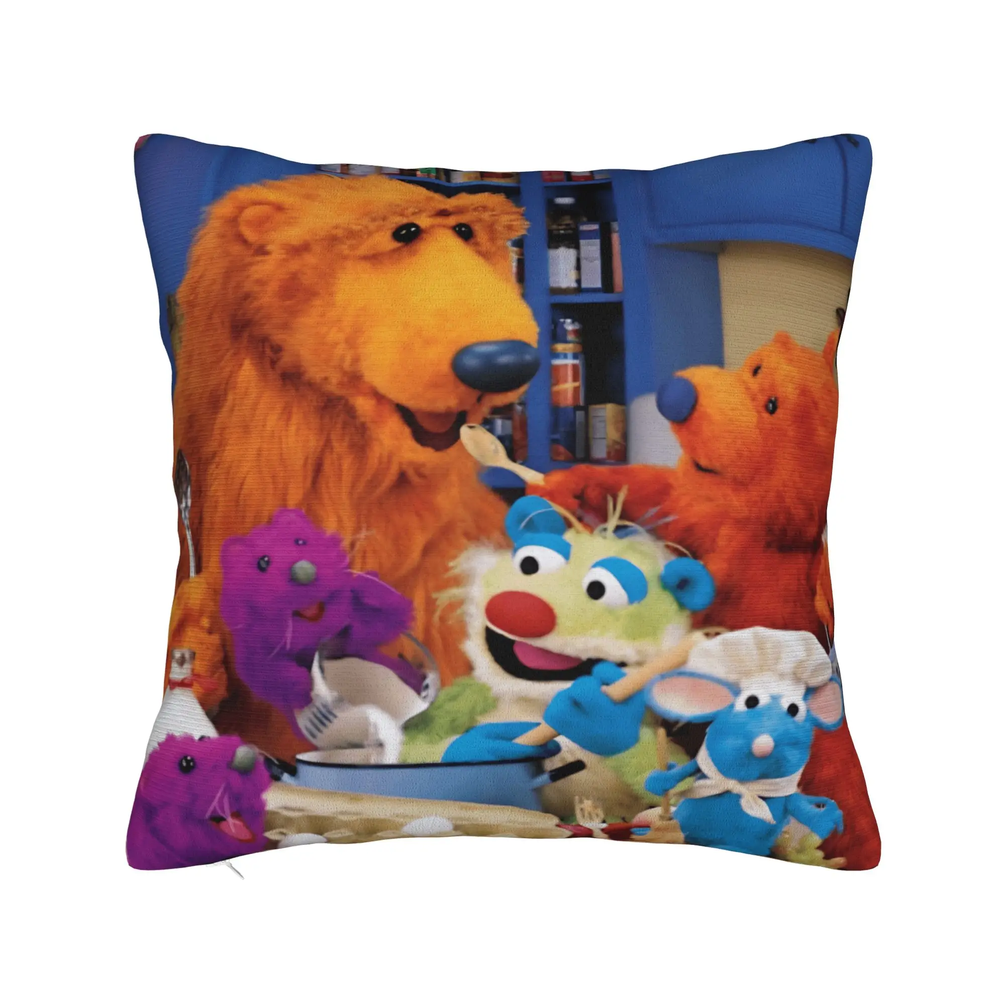 Tutter- B-Bear In The Big Blue House Pillow Case  Soft Pillow Cover Novelty Pillowcases For Sofa Bedroom Home Decor
