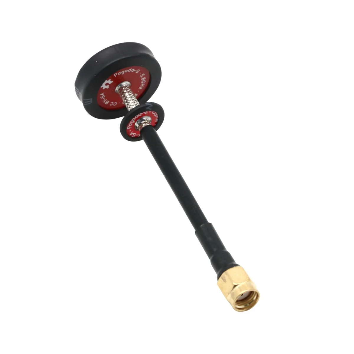 Für Pagode 2 5,8g 5dbi 50w omni direktion ale omni fpv Flach bildschirm pagoden antenne rhcp sma/RP-SMA 80mm ()