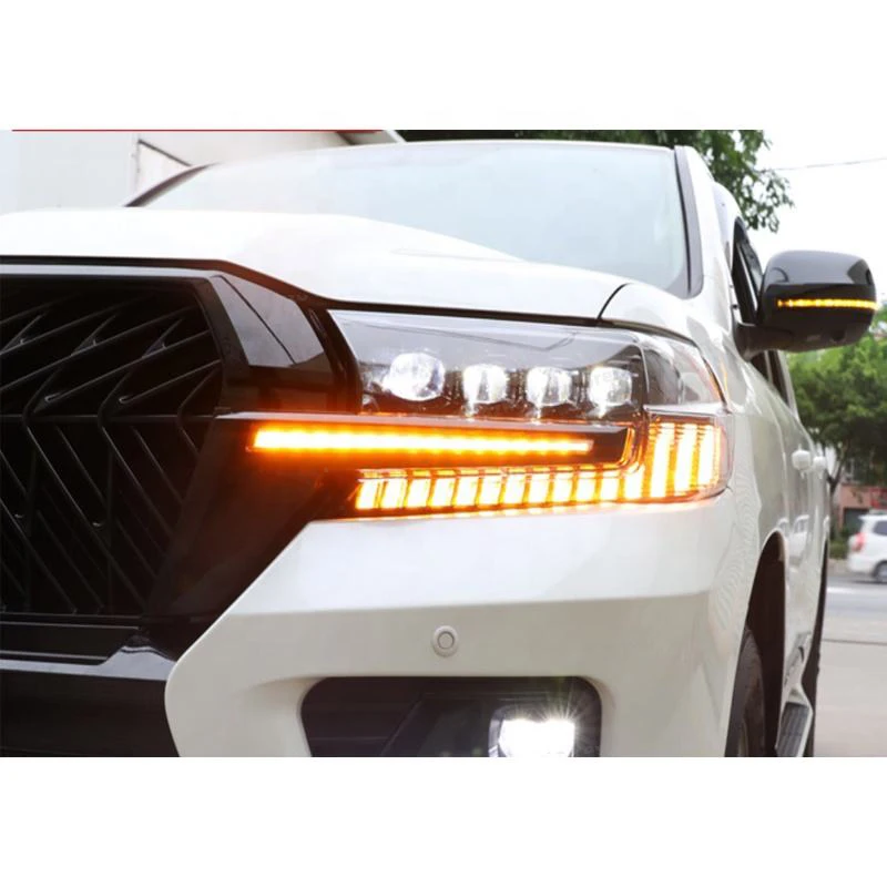 

Фара с 4 глазами для Land Cruiser 200 2016-2019, Plug and Play, с дальним светом, ближним светом, аксессуары для LC200
