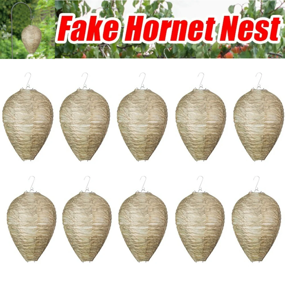 11x8.7 inch Eco Friendly Wasp Nest Decoy Repellent Hanging Hornet Wasp Deterrent Wedding Home Indoor Decoration