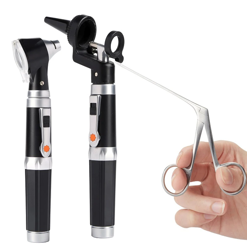 ramasseur-de-cire-d'oreille-medical-elimination-du-cerumen-lampe-de-poche-crocodile-otoscope-endoscope-pince-a-cire-nettoyeur-outil-de-pincettes