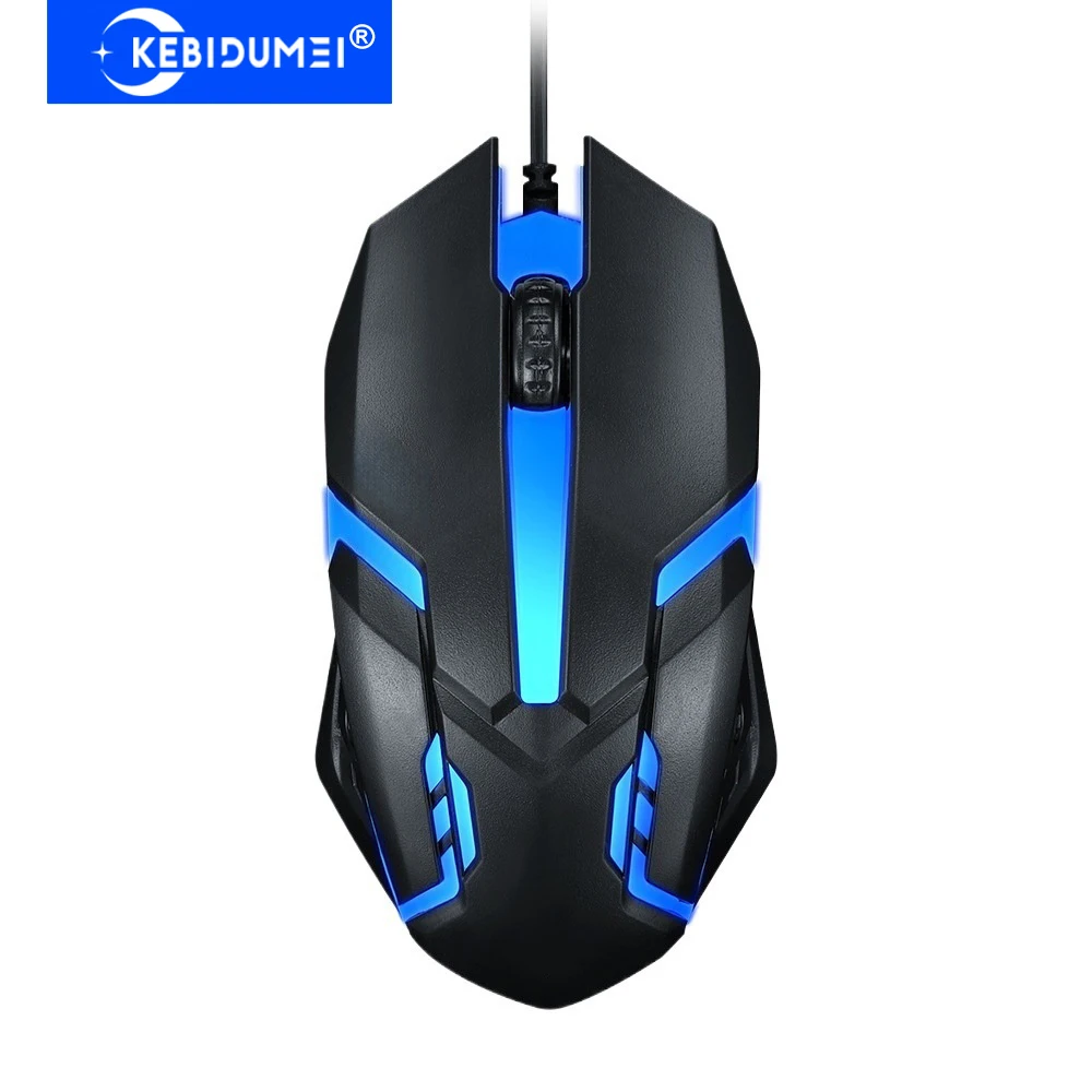 KEBIDUMEI RGB Backlit Mouse USB Wired Mouse Gaming Mouse Office Mice Optical Wired Mouse For Android Windows PC Desktop Laptop