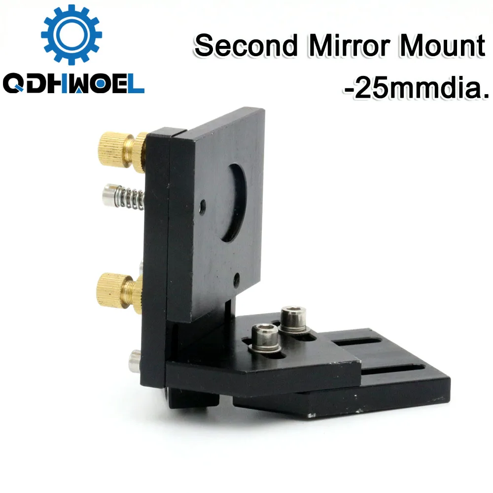 

QDHWOEL Co2 Laser Second Reflection Mirror 25mm Mount Support Integrative Holder for Laser Engraving Cutting Machine