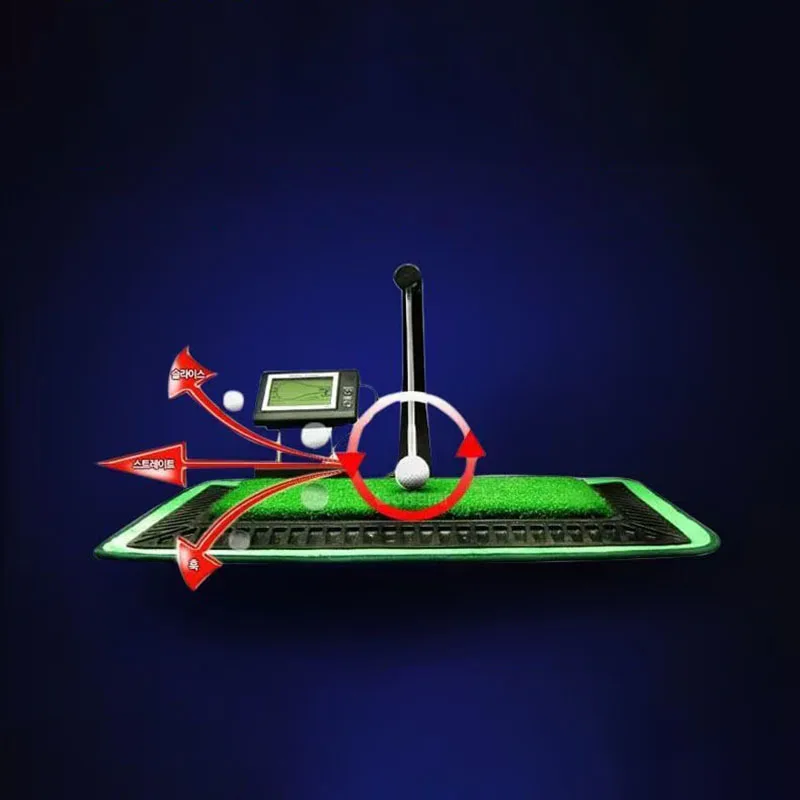 8844 مدرب تمرين أرجوحة الجولف الرقمي الداخلي مع لوحة إنجليزية ونادي ممارسة التأرجح الصوتي المساعد