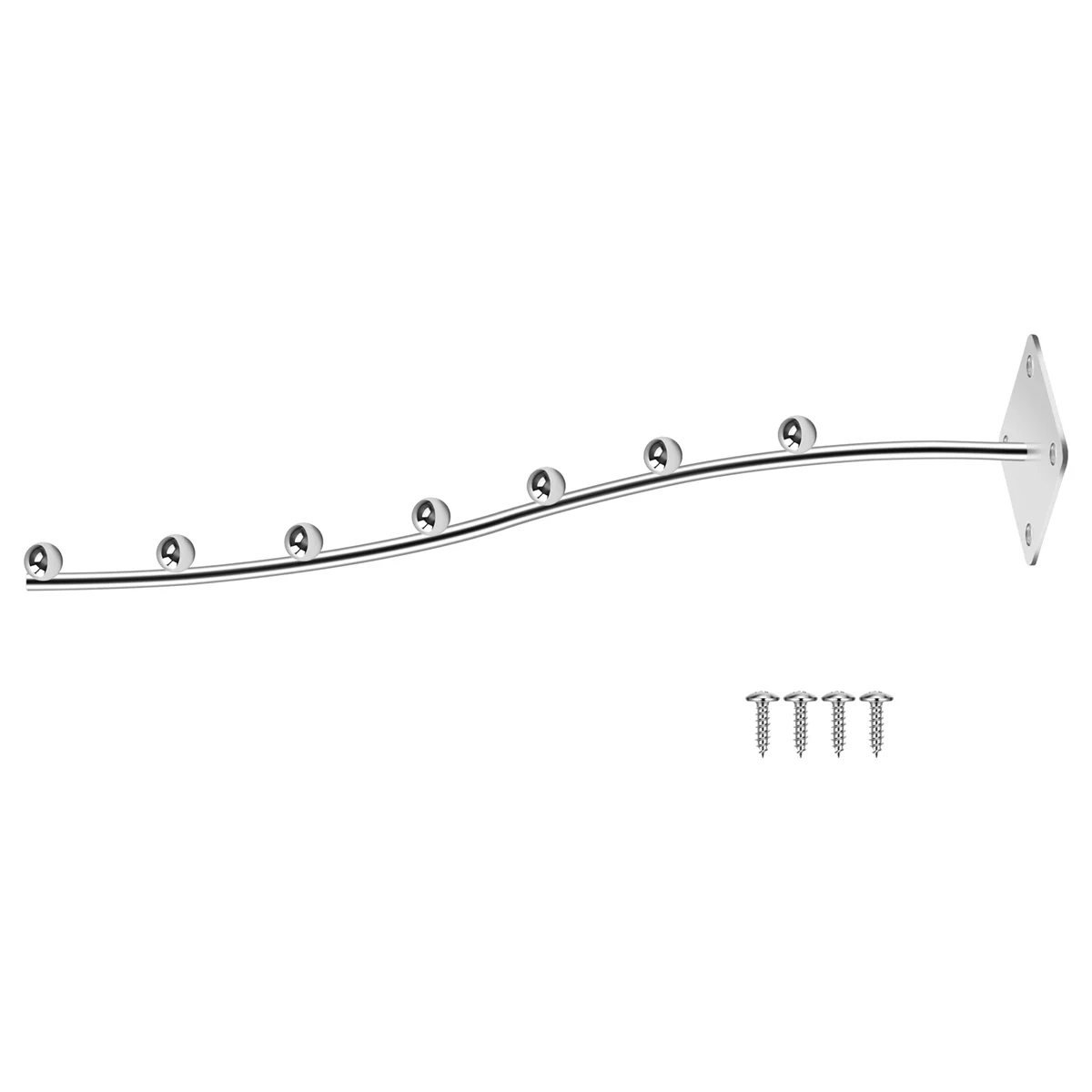 ตะขอแขวนเสื้อผ้าแบบแขวนติดผนังตะขอแขวนผ้าขนาด7เม็ด