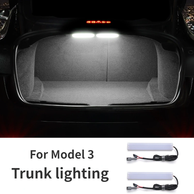 Tail Box Light for Tesla Model 3/3+ Highland 2021-2024 Car Trunk Lighting LED Lamps Brightening Atmosphere Light Car Accessories