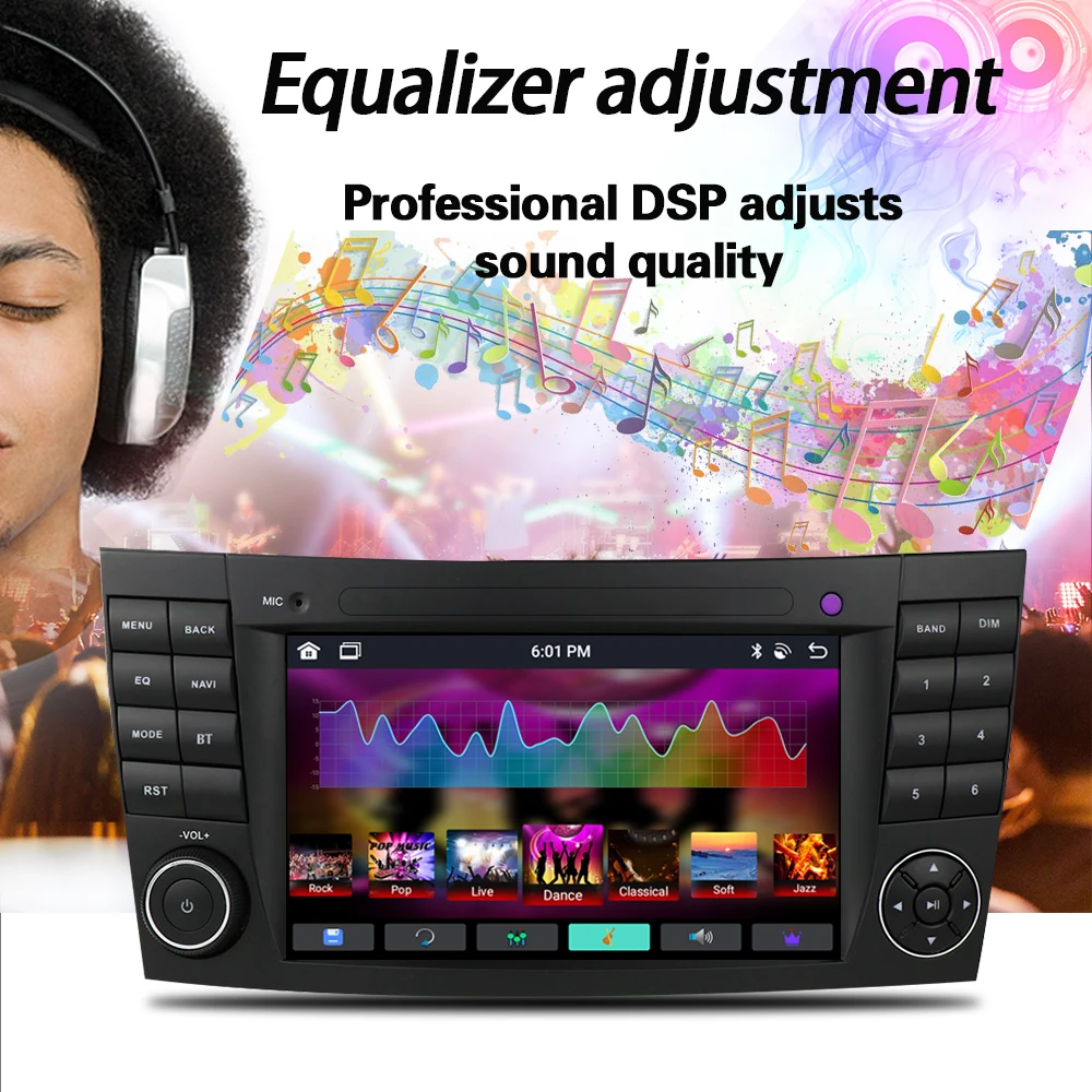 7-Inch 8-Core Android 14 Car For DVD Player For Mercedes Benz B200 B Class W169 W245 Viano Vito W639 Sprinter Wifi
