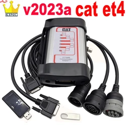 2023a cat ET 3 4 Adapter 4 ET3 ET4 USB WIFI Version for cat3 With cat 2023A active plus 14pin cable Truck Diagnostic Tool