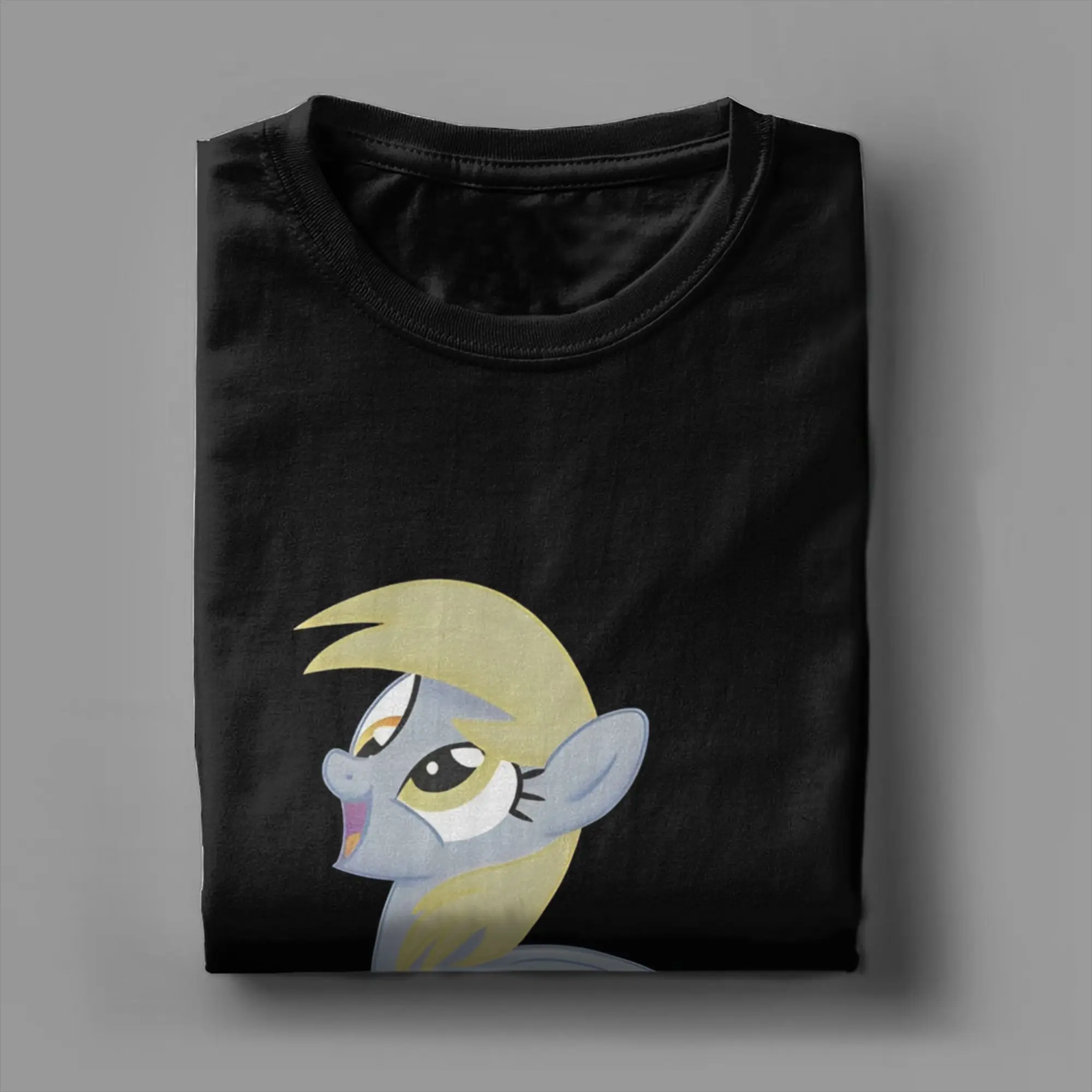 Men's Muffins Derpy Hooves T Shirts  Cotton Tops Awesome Short Sleeve Round Neck Tees Birthday Gift T-Shirts view 4