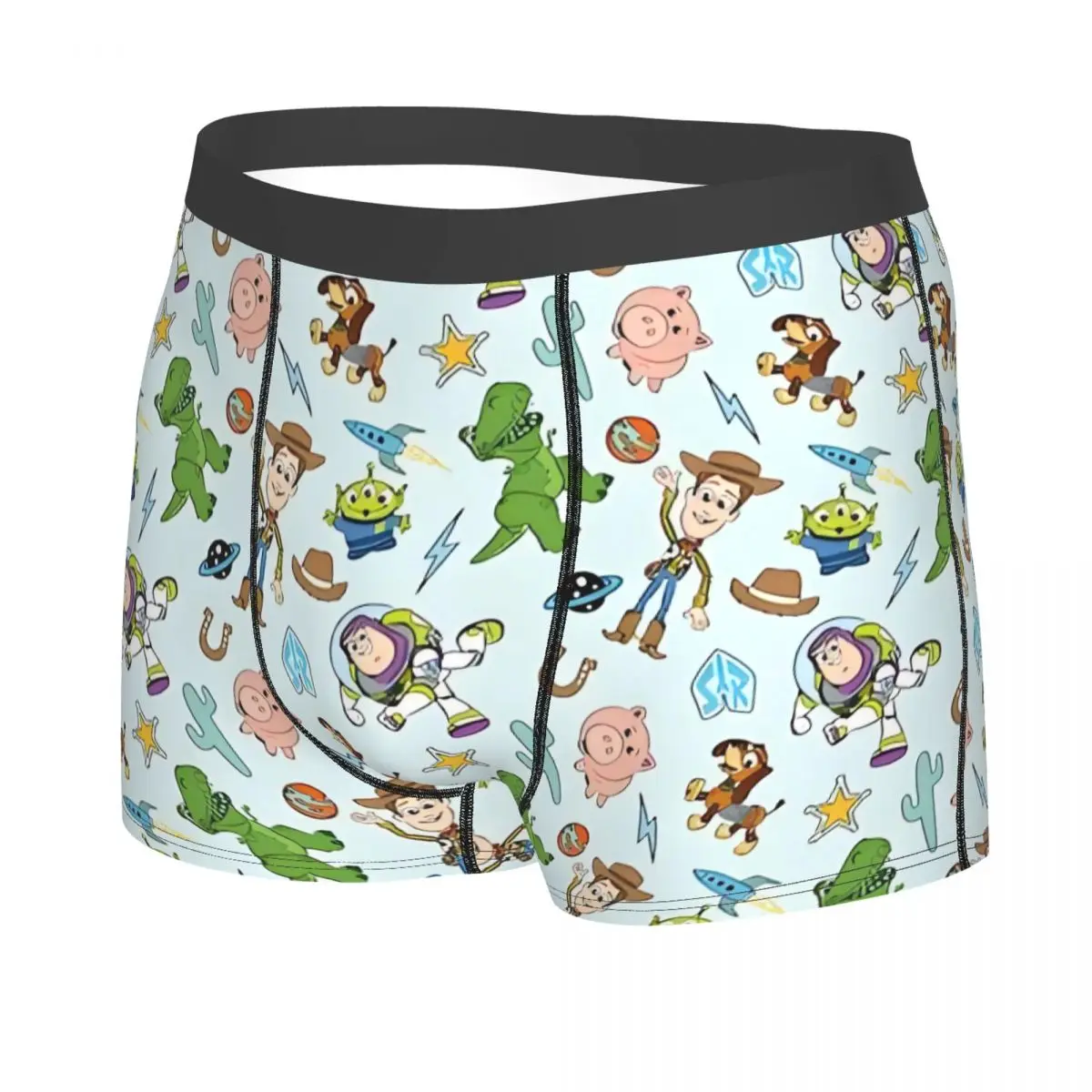 Personalizzato Toy Story Cartoon Anime Figura Intimo Uomo Traspirante Woody Buzz Lightyear Boxer Slip Pantaloncini Mutandine Mutande morbide