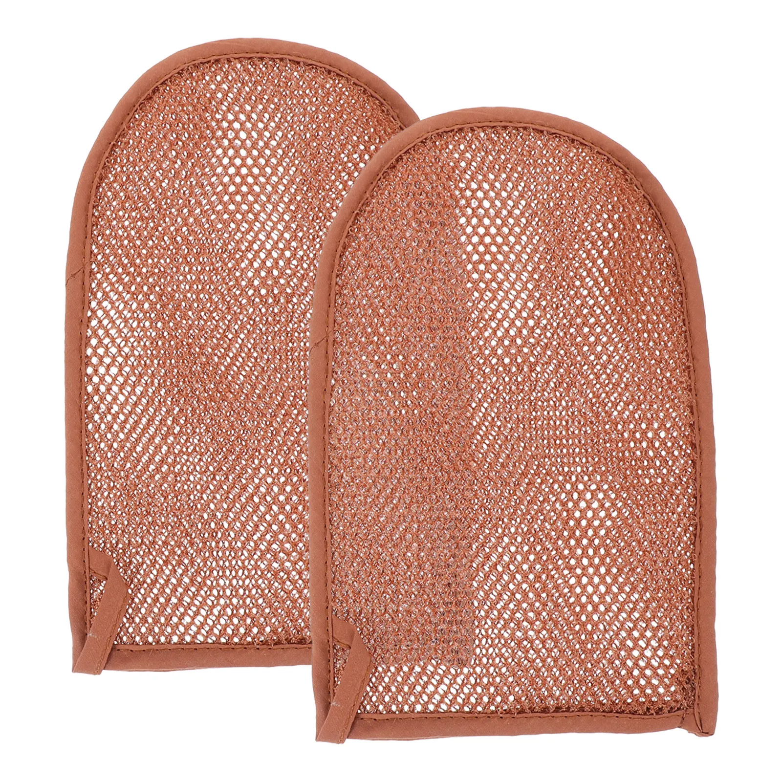 

2 Pcs Bath Gloves Exfoliation Exfoliator Mitt Take Shower Exfoliating Mitten Nylon Scrubber for
