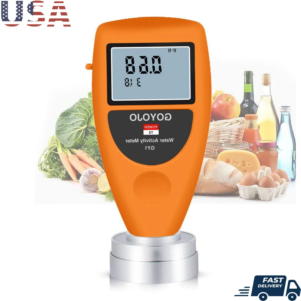 Smart Food Water Activity Tester Moisture Meter Digital LCD Display Portable Aw Measurement Tool Fast Accurate Results Data