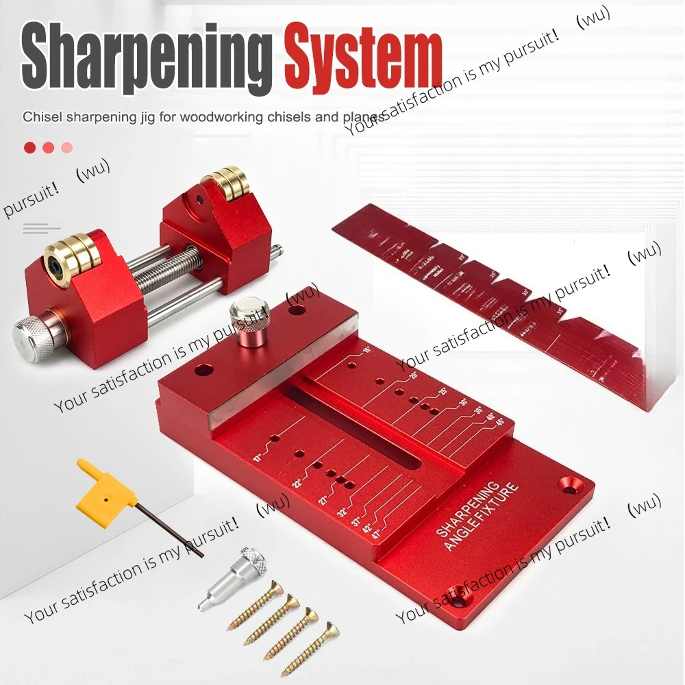

Fixed angle sharpener for measuring sharpeners for woodworking chisels