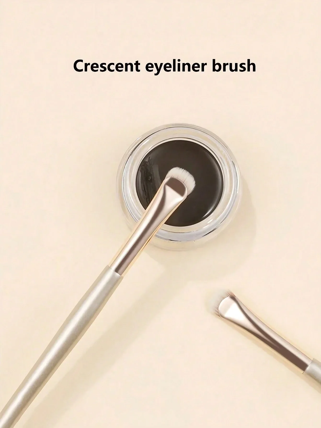 

Crescent eyeliner eye shadow brush makeup tool