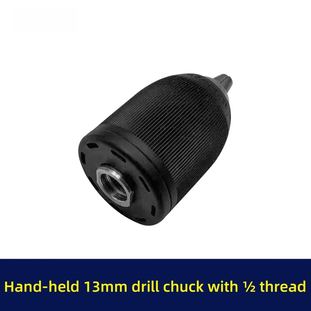 

Drill Chuck 13mm Hand Tight Drill Chuck With 1/2 Inch Thread For Cordless Drill ABS Metal 75x43mm Drill Chuck Power Tools Parts